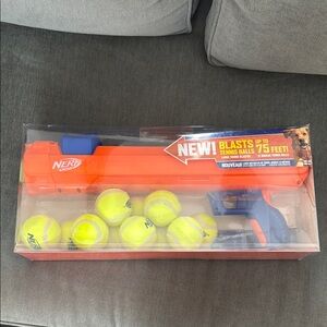 Nerf Foam Ball Blaster Set Orange and Blue